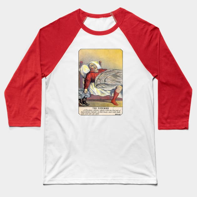 1881 The Life of a Fireman no.3 Baseball T-Shirt by historicimage